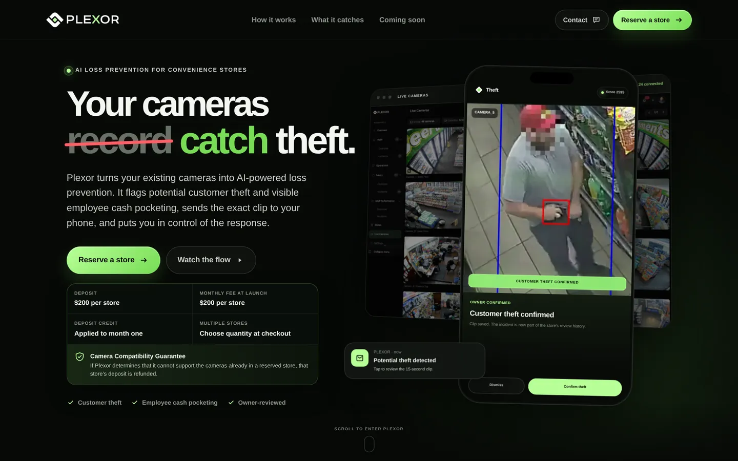 Plexor website on a desktop screen